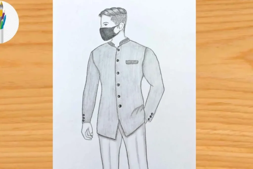 How to Draw Kurta Pajama