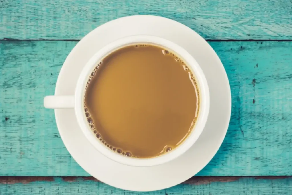 Tea Cup Aerial View Captivating Perspectives